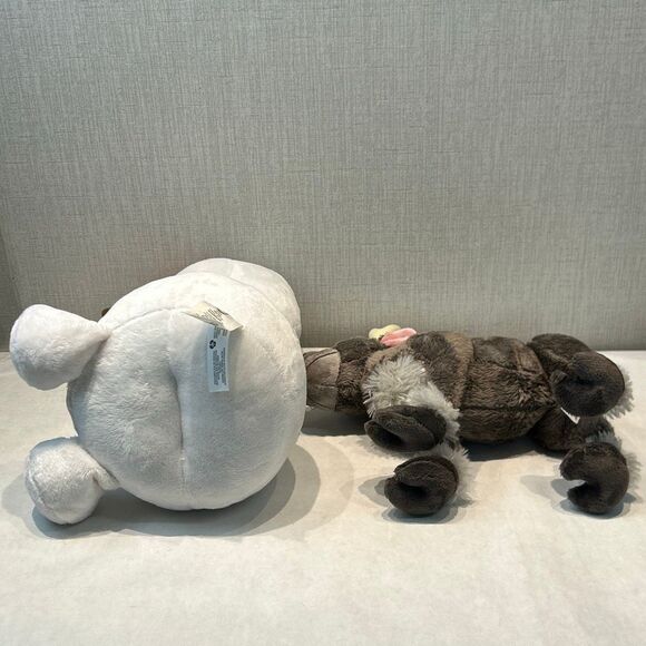 Disney Frozen Sven & Olaf Plush Stuffed Animal Reindeer Snowman Set Lot - Picture 10 of 13